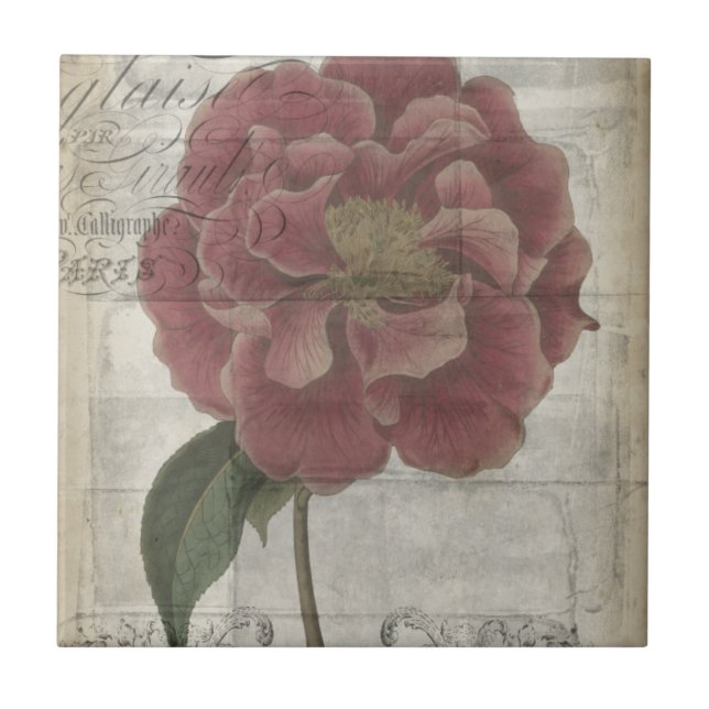 Azulejo De Cerámica Floral francesa III (Frente)