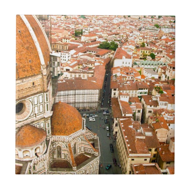 Azulejo De Cerámica Florencia, Italia (Duomo) (Frente)