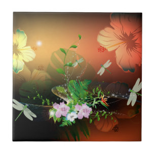 Azulejo De Cerámica Flores