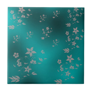 Azulejo De Cerámica Flores asiáticas delicadas