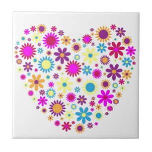 Azulejo De Cerámica Flores benditas