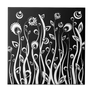Azulejo De Cerámica flores de fantasía