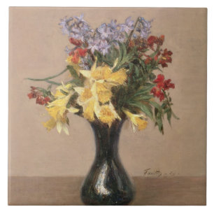 Azulejo De Cerámica Flores de la primavera, 1869 (aceite en lona)