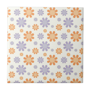 Azulejo De Cerámica Flores de los años 70
