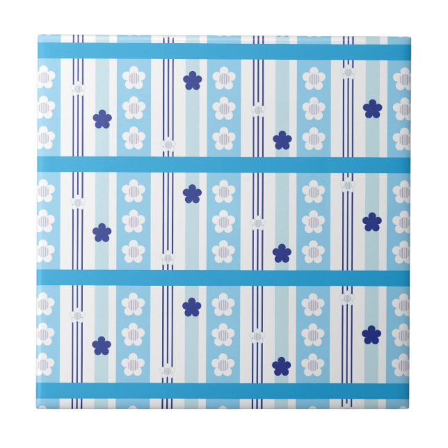 Azulejo De Cerámica Flores del invierno (Frente)