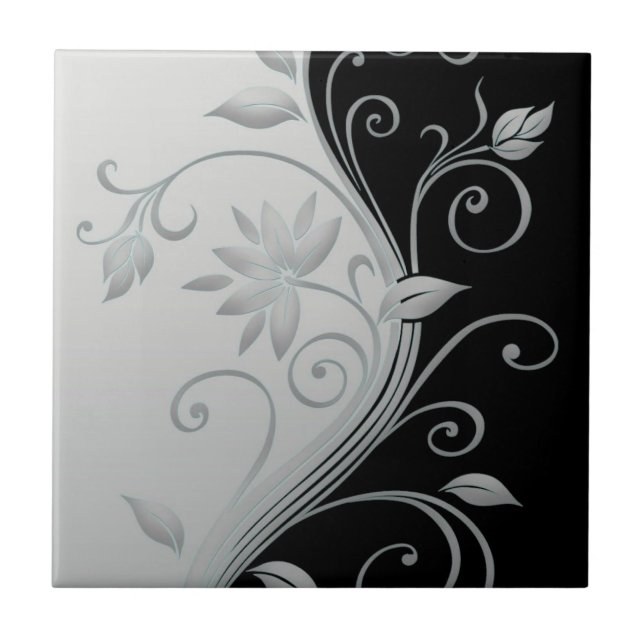 Azulejo De Cerámica Flores en cambio (Frente)