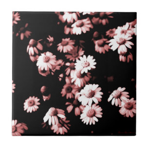 Azulejo De Cerámica Flores rosas #4250 Almoja cerámica