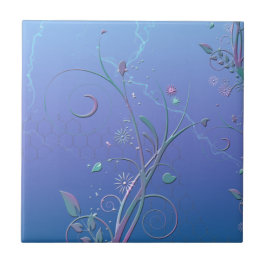 Azulejo De Cerámica Flores Viñas Florales Jardín Destino Naturaleza