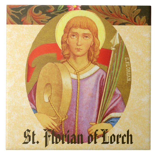 Azulejo De Cerámica Florian de Lorch (PM 03) (Frente)
