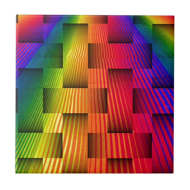 Azulejo De Cerámica Flujos de amor_ (Frente)