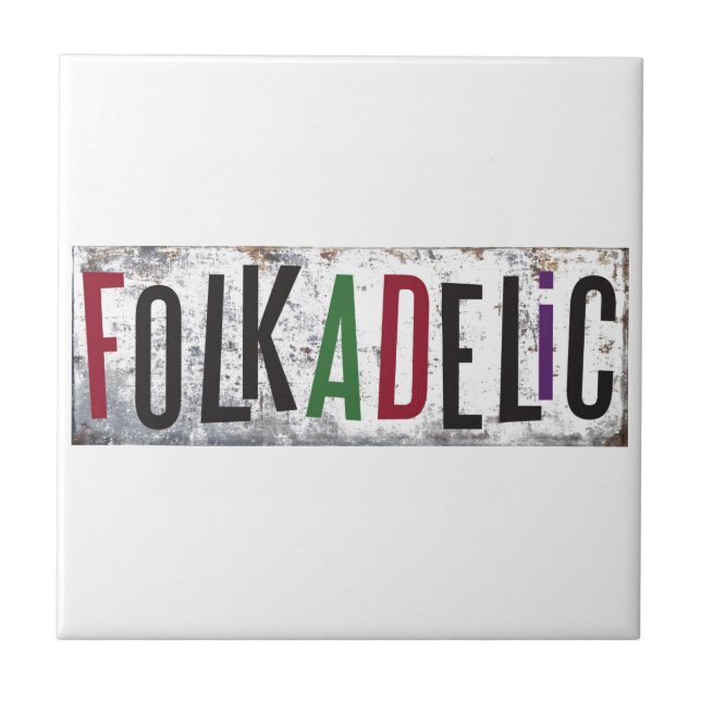 Azulejo De Cerámica Folcladelic (Frente)