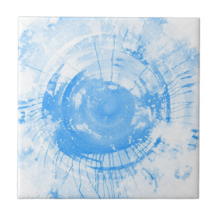 Azulejo De Cerámica Fondo azul abstracto de la acuarela, textura
