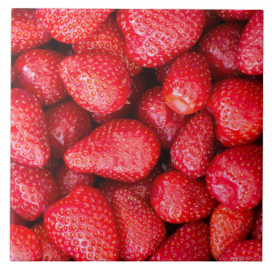 Azulejo De Cerámica Fondo de fresas