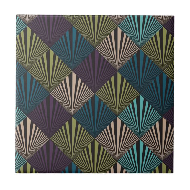 Azulejo De Cerámica Fondo del arte pop (Frente)