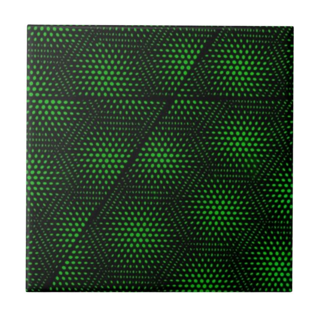 Azulejo De Cerámica Fondo verde abstracto (Frente)