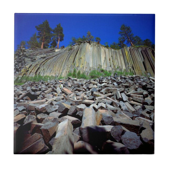 Azulejo De Cerámica Formaciones basálticas de pospila de Diablos (Frente)
