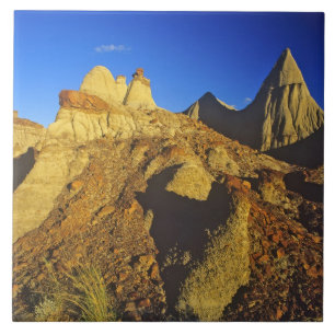 Azulejo De Cerámica formaciones de Badlands en el Parque Provincial Di