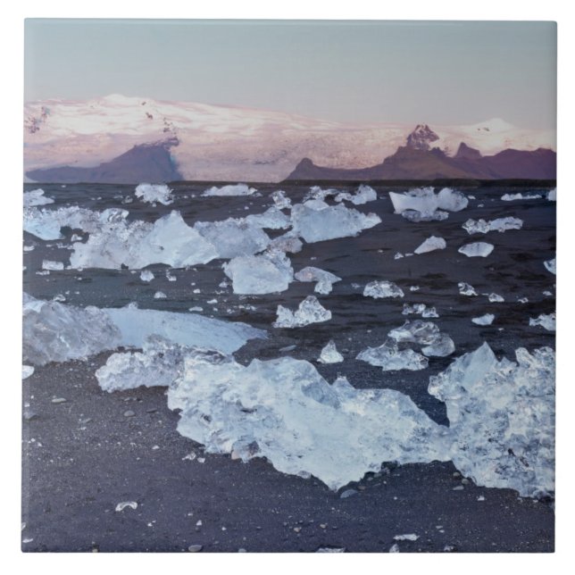 Azulejo De Cerámica Formaciones de iceberg (Frente)
