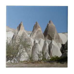 Azulejo De Cerámica Formaciones de Tufa Rock, Cappadocia, Turquía