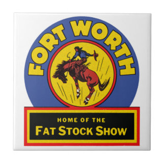 Azulejo De Cerámica Fort Worth Fat Stock Show
