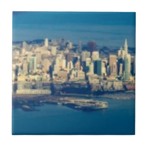 Azulejo De Cerámica Fotografía aérea del San Francisco Bay