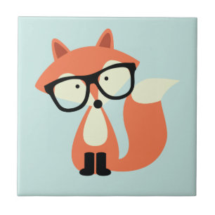 Azulejo De Cerámica Fox rojo del inconformista lindo