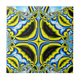 Azulejo De Cerámica Fractal 109 Mosaico