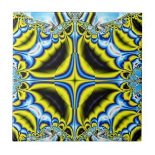 Azulejo De Cerámica Fractal 109 Mosaico