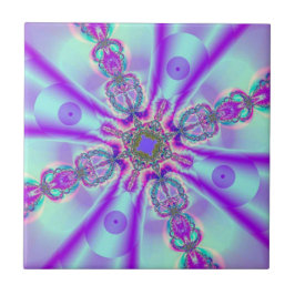 Azulejo De Cerámica Fractal 113 Mosaico