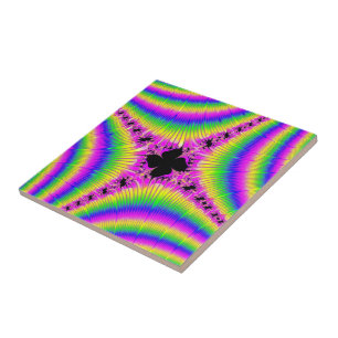 Azulejo De Cerámica Fractal 114 mosaico