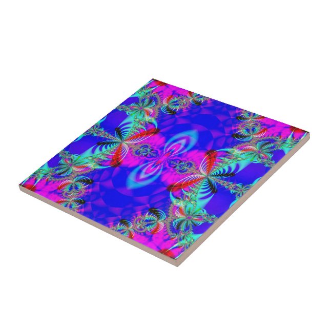 Azulejo De Cerámica Fractal 116 mosaico (Lado)