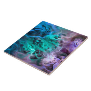 Azulejo De Cerámica Fractal abstracto I del Apophysis