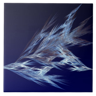 Azulejo De Cerámica Fractal - Aves en Vuelo
