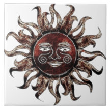 Fractal de bronce de Sun