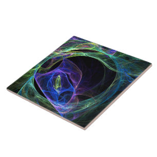 Azulejo De Cerámica Fractal de la energía