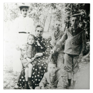 Azulejo De Cerámica Francois Mauriac (1885-1970) como niño (foto de
