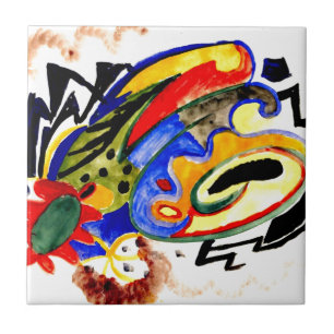 Azulejo De Cerámica Franz Marc - Patrón abstracto 1