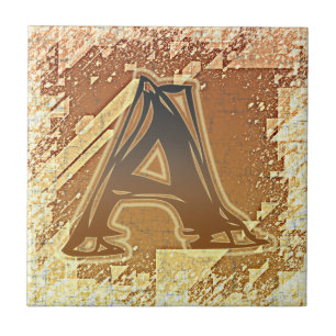 AZULEJO DE CERÁMICA FRAZZLE MONOGRAM A