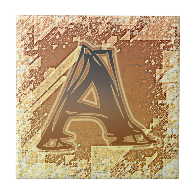 AZULEJO DE CERÁMICA FRAZZLE MONOGRAM A (Frente)