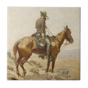 Azulejo De Cerámica Frederic Remington - El Atalaya