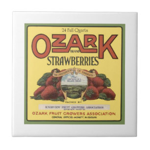 Azulejo De Cerámica Fresas de Ozark