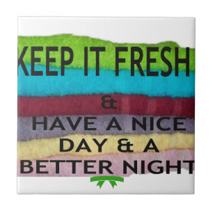 Azulejo De Cerámica Fresco y limpio: ráfaga de color para un nuevo com