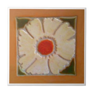 Azulejo De Cerámica Frontera Terra Cota