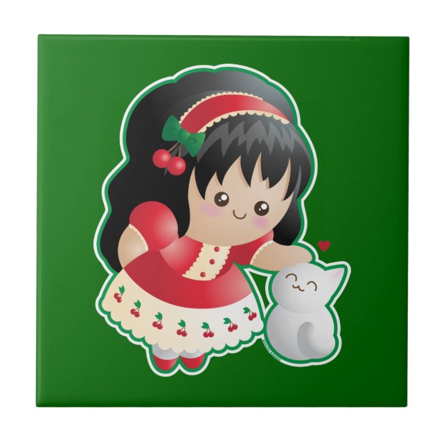 Azulejo De Cerámica Frutas del alcohol: Amabilidad (Frente)