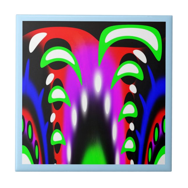 Azulejo De Cerámica Fuente de fantasía (Frente)