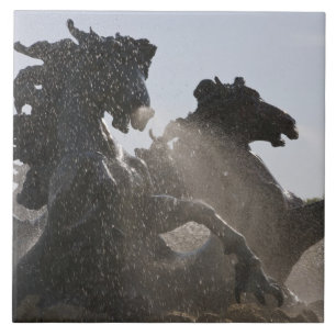 Azulejo De Cerámica Fuente, Monumento a los Girondinos, Burdeos,