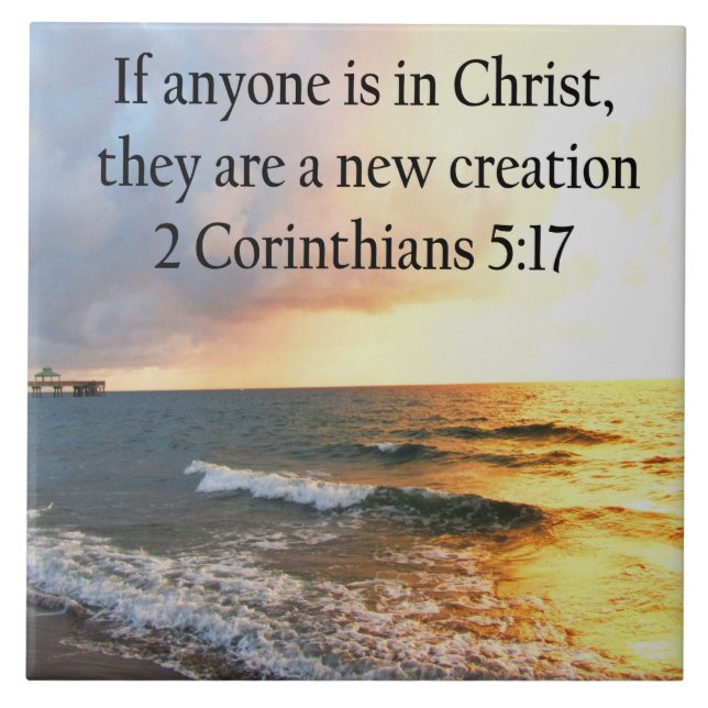 AZULEJO DE CERÁMICA FUERTE DISEÑO DE FOTOGRAFÍAS DEL OCÉANO 5:17 (Frente)