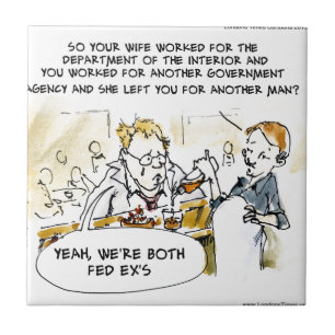 Azulejo De Cerámica Funny ex cónyuge federal