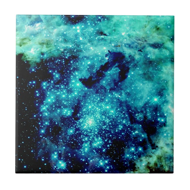 Azulejo De Cerámica Galaxia Teal (Frente)