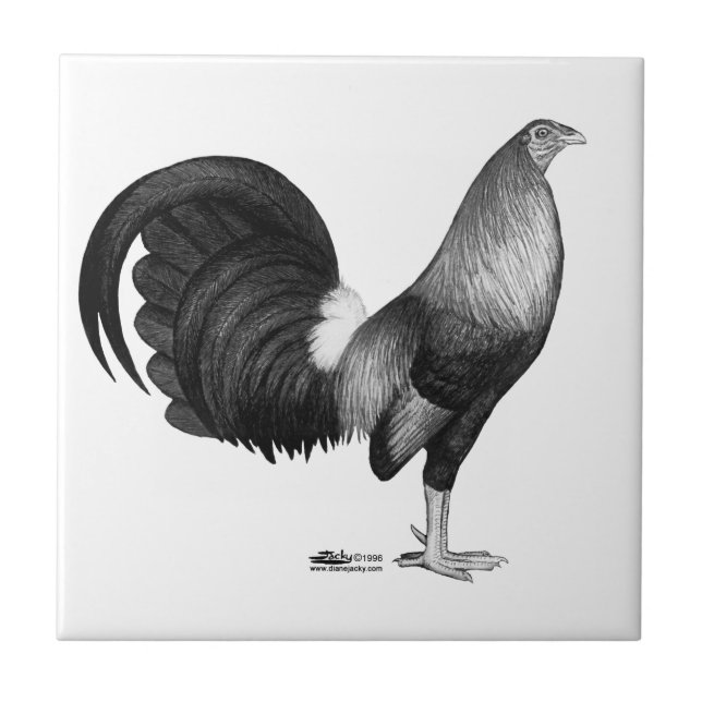 Azulejo De Cerámica Gamecock Red Hatch (Frente)